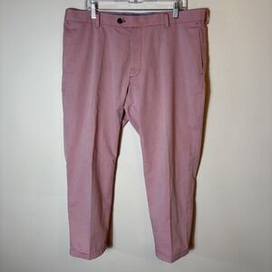 Brooks Brothers Milano Mens Dress Pants W38 L32 Pink 100%‎ Cotton